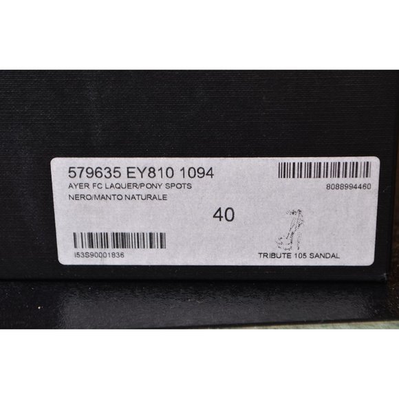 New YSL Saint Laurent TRIBUTE 105 Snakeskin Leopard Print Pony Hair Shoes 40 10 - Picture 9 of 11